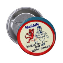 McCain Kickin a - botón Pins