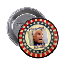 McCain más del mismo botón Pin