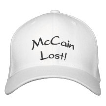 "McCain perdió!" Gorra Gorras Bordadas