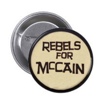 McCain rebela botón Pin