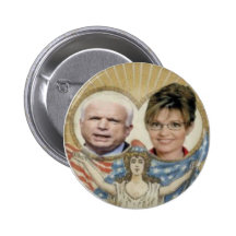 McCain/señora Liberty Button de Palin Pins