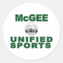 McGee unificó deportes Pegatina Redonda