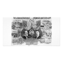 Mckinley 1900 - Teddy Roosevelt Tarjeta Fotográfica Personalizada