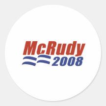 MCRUDY 2008/MCCAIN Y RUDY GIULIANI ETIQUETA