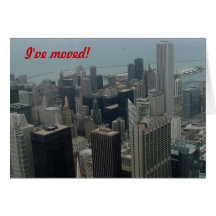 Me he trasladado - a Chicago Tarjeton