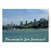 Me he trasladado a San Francisco Felicitacion