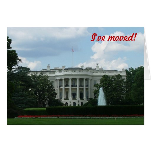 Me he trasladado - al Washington DC Felicitación