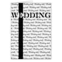 Mecanografíe la invitación de boda blanco y negro tarjetas