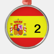 medalla de españa ornamento de navidad