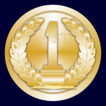 Medalla de oro pegatinas