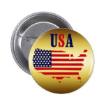 MEDALLÓN DE LOS E.E.U.U. DEL ORO PIN