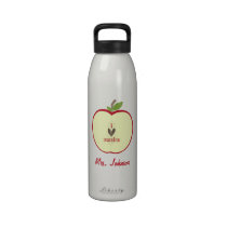 Media botella de agua roja del profesor de Apple botellas de agua