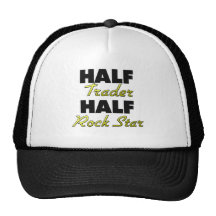 Media estrella del rock del medio comerciante gorras