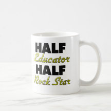 Media estrella del rock del medio educador taza