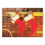 Medias del navidad tarjetas