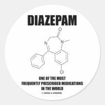 Medicaciones con frecuencia prescritas del diazepa pegatina