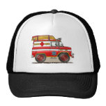 Medical Rescue Van Hat Gorros Bordados