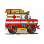 Medical Rescue Van Postcard Postales