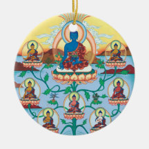Medicina DE CERÁMICA Buda del ORNAMENTO + 8 Med.Bu Ornamente De Reyes