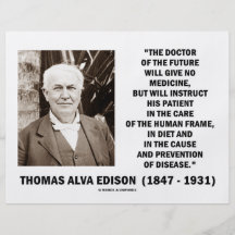 Medicina del doctor Of Future Give No de Thomas Ed Flyer Personalizado