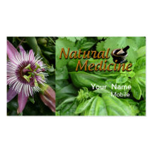 Medicina natural tarjetas de visita