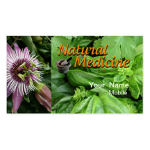 Medicina natural tarjetas de visita