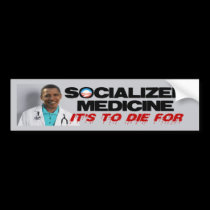 Medicina socializada pegatinas de parachoque