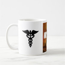médico, 29thID, caduceo Taza