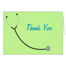 Médico gracias cardar felicitación