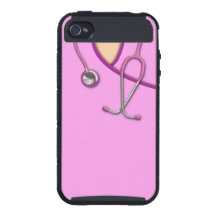 Médico rosado friega