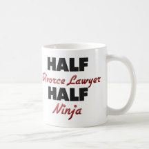 Medio abogado de divorcio medio Ninja Tazas De Café