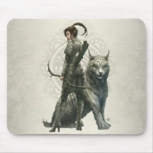 Medio chica Mousepad del duende Tapete De Raton