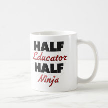 Medio educador medio Ninja Tazas