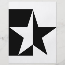 medio icono negro de la estrella tarjetón