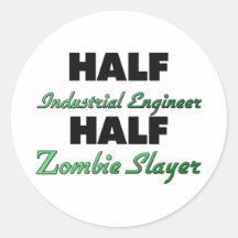Medio medio asesino del zombi del ingeniero indust etiquetas  