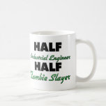 Medio medio asesino del zombi del ingeniero indust taza de café