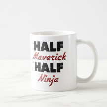Medio medio Ninja inconformista Taza