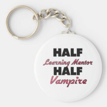 Medio medio vampiro de aprendizaje del mentor llavero personalizado