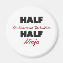 Medio técnico arquitectónico medio Ninja Imán Para Frigorifico