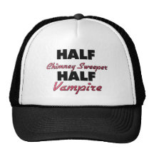 Medio vampiro del medio barrendero de la chimenea gorros bordados
