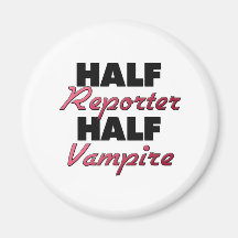 Medio vampiro del medio reportero imán