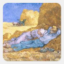 Mediodía, o la siesta, después del mijo, 1890 etiquetas  