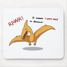 medios lindos del rawr del dinosaurio te amo tapete de raton