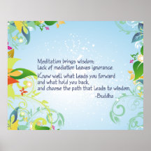 Meditación Buda Poster