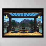 Meditación en el lago poster