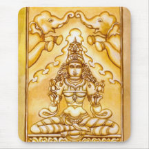 Meditación espiritual Mousepad la India Tapetes De Ratones