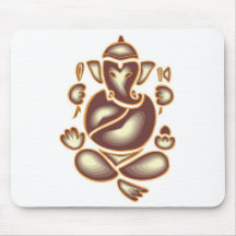 Meditación Mousepad del elefante de la India Tapete De Ratones