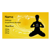 Meditación - tarjetas de visita de la yoga