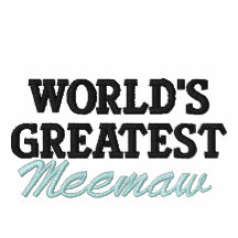 Meemaw más grande del mundo polo bordado
