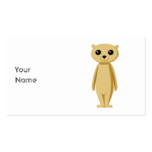 Meerkat. lindo tarjeta de visita